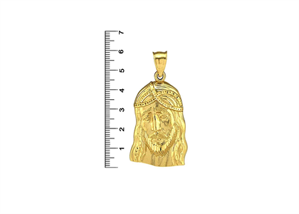 Jesus Head Fashion Pendant with Gold Plated